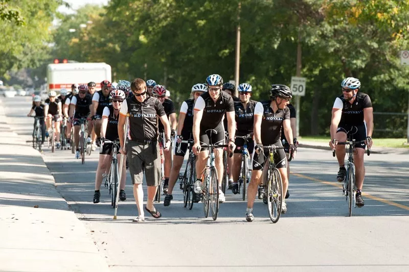 Photo of cyclists